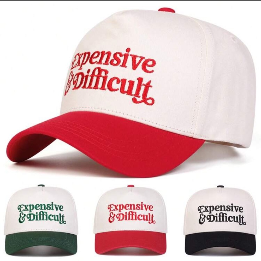 Retro Expensive and Difficult Embroidered Trucker Hat